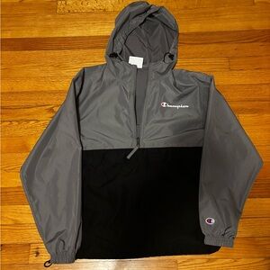 Champion Gray and Black Windbreaker